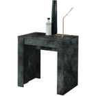 TOUSMESMEUBLES Console Extensible 4 allonges Béton foncé - TINO - L 54/103/153/202/252 x l 78,5 x H 78