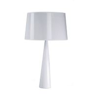 TOTEM-Lampe à poser Chrome H58,5cm Blanc Aluminor
