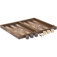 Backgammon - Coffret pliant en Noyer