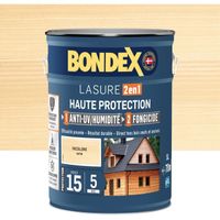 Lasure 2 en 1 Haute protection - Incolore satin - BONDEX - 5 L