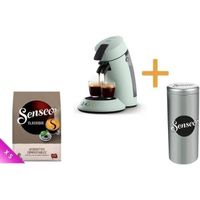 Machine à café dosette Philips SENSEO Original Plus CSA210/23 Menthe + Canister Offert + 200 dosetttes