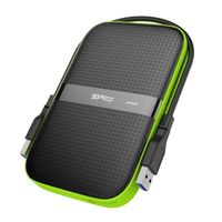 Disque dur Externe - Silicon Power - Armor A60 2To Vert - Résistant aux chutes USB3.2