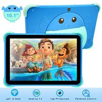 Tablette Enfants 10.1", Android 11, FHD 1280x800 IPS Écran, Quad Core, 2GB RAM 32GB ROM, Double Caméra Tablette Éducative