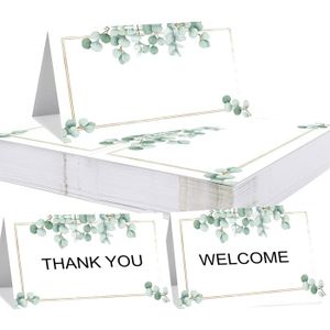 BELLE VOUS Lot de 2x50 Porte-Carte et Cartes en Bois - Supports en Bois