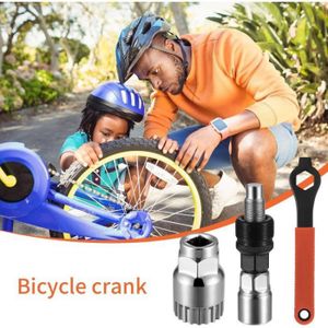 Extracteur De Pédalier Vélo 24 Mm – Outil Universel Antidérapant 20 Dents, Avec Support Central Noir, Réparation Vélo