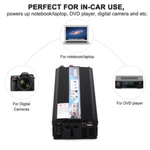 Technaxx 4753/ Convertisseur continu-Alternatif 1200/ W TE16/ certifi/ée T/ÜV Convertisseur dalimentation Convertisseur Noir