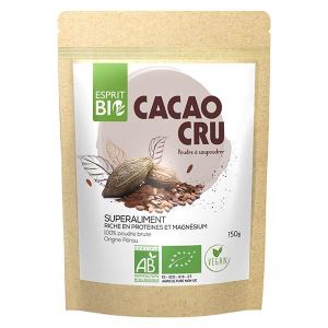ARGILE-RHASSOUL-HENNÉ Esprit Bio Poudres et Graines Cacao Cru en Poudre 
