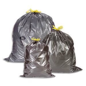Nespoli Lot de 20 sacs poubelle domestique 30 litres Jaune pour petit seau  100% recyclé Grande capacité