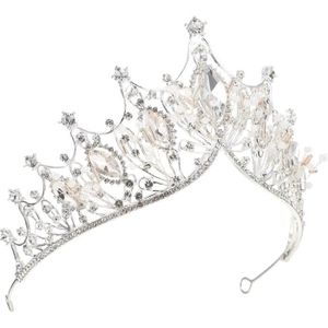 DIADÈME Gold Bling Rignestone Star Crown Star Crystal Wedding Tiara And Crown Star Hair Jewelry Bridal Headship Hair Accessoires pour [1602]