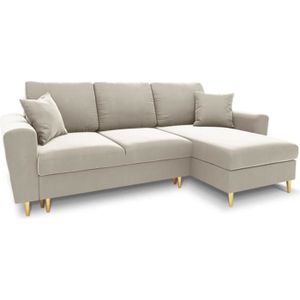 canape d angle beige velours cdiscount