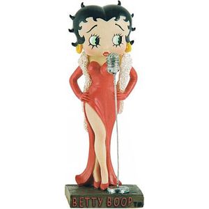 FIGURINE - PERSONNAGE Figurine Betty Boop Chanteuse de cabaret - BETTY BOOP - Collection N 1 - Rouge - 15 cm