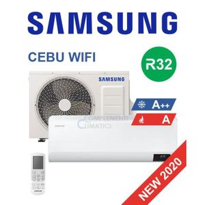 CLIMATISEUR FIXE Climatiseur Monosplit Inverter Samsung Cebu WiFi 18000 BTU R32 - Réversible - Blanc - 90 m2