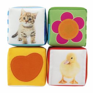 BOÎTE À FORME - GIGOGNE Cubes en tissu CHICCO Set de Cube Animal avec activités manuelles pour enfant à partir de 6 mois