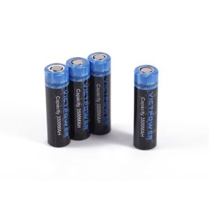 PILES 4 PCS 18650 3.7V batterie d'alimentation 3500MAH, piles lithium-ion rechargeable