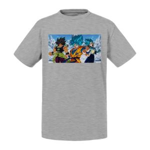 T-SHIRT T-shirt Enfant Gris Dragon Ball Super Z Broly Mang