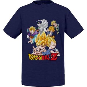 T-SHIRT T-shirt Enfant Bleu Dragon Ball Z Personnages Goku