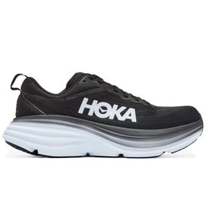 CHAUSSURES DE RUNNING Chaussure de Course Femme - HOKA Bondi 8 - Noir - Drop 4mm - Running