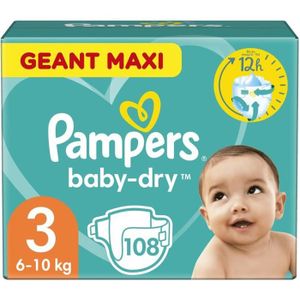 COUCHE Couches PAMPERS Baby-Dry Taille 3 - x108