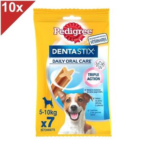 FRIANDISE PEDIGREE Dentastix Friandises à mâcher petit chien 70 sticks dentaires (10x7)