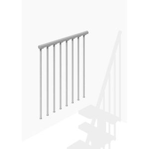 balustrade de balcon francais argent acier inoxydable 90x156cm main courante garde corps de securite fenetres rambarde cdiscount bricolage
