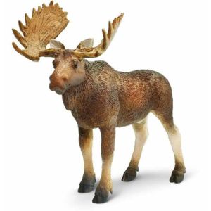 ROBOT - ANIMAL ANIMÉ Safari animaux sauvages Elk junior 11,5 cm marron