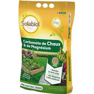 ENGRAIS SOLABIOL SOCHAUX10 Carbonate De Chaux Et De Magnesium 10kg, Efficace