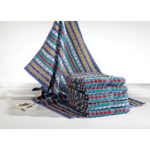 Lot de 6 torchons de cuisine Mineur bleu 50x80 cm