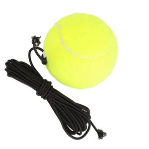 BALLE DE TENNIS VGEBY Balle de tennis d'entraînement avec corde élastique - Outil d'entraînement pour joueur de tennis - Balle de pratique avec