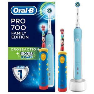 ORAL B Packs Brosse à dents PRO700 + Kids ORAL B Packs Brosse à dents PRO700 + Kids