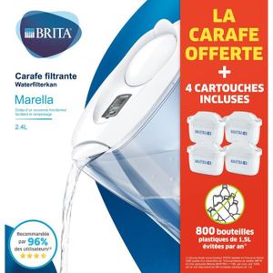 CARAFE FILTRANTE Carafe filtrante BRITA - Marella blanche - 4 filtr