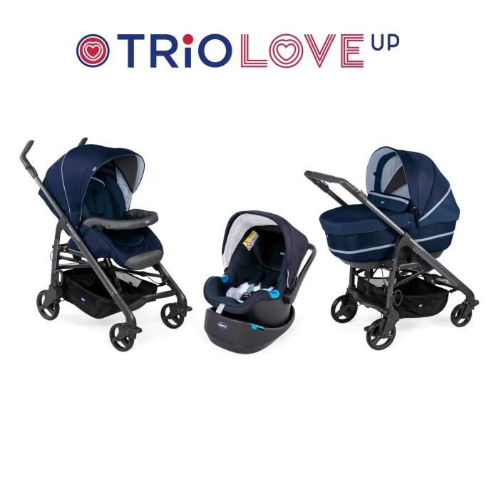 poussette chicco trio love prix