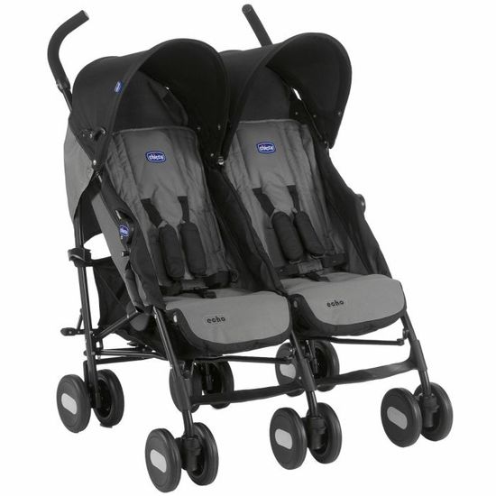 CHICCO Poussette Double Echo Coal Cdiscount Pu riculture Eveil