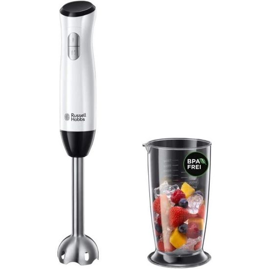 Livoo DOP245N Mixeur Plongeant 400W - 2 Lames Inox, 2 Vitesses, Bol 700 Ml, Pied Amovible