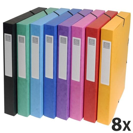 Boite de classement Exabox Dos 60mm Carte lustrée Scotten