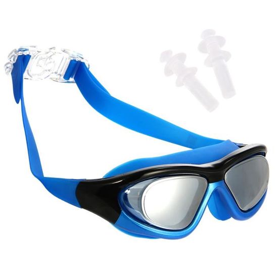 Lunettes De Natation Adultes Anti-buée Et UV – Vision Claire, étanches, Réglables – Pour Piscine Et Eau Libre