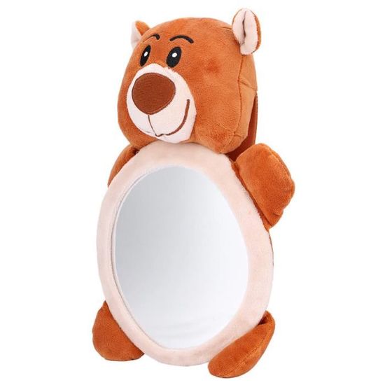 ARAMOX miroir de bébé de siège de voiture Miroir de jouet de siège de voiture de modèle d'ours de bande dessinée pour le jouet