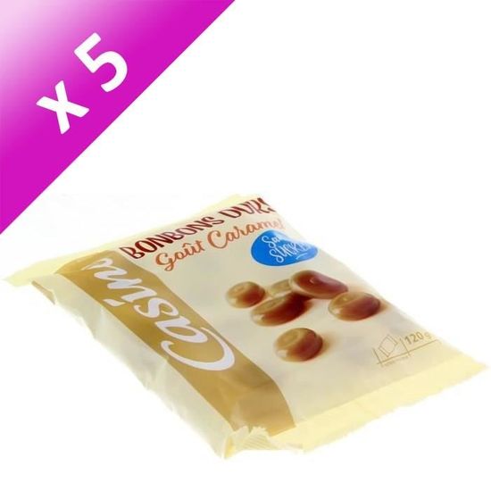 DUPONT D'ISIGNY Lot de 5 Caramels durs sans sucres 120 g Cdiscount