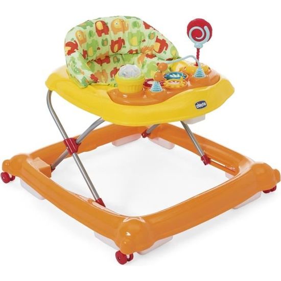 Trotteur Circus Orange Wave - 4 roues - 6 freins - CHICCO