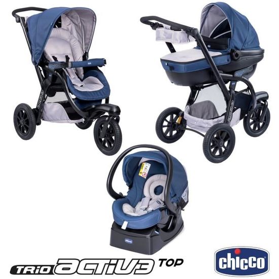 Pack poussette trio activ3 top race store