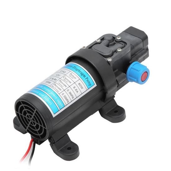 Mini Pompe à Diaphragme 12V - Auto-amorçante - Débit 1,5-2L/min - Pour Aquarium, Machine à Thé, Irrigation - Compacte