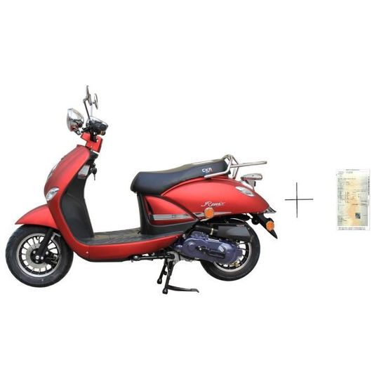 Scooter cka remix 50cc 4t rouge+IMMATRICULATION OFFERT Cdiscount Auto