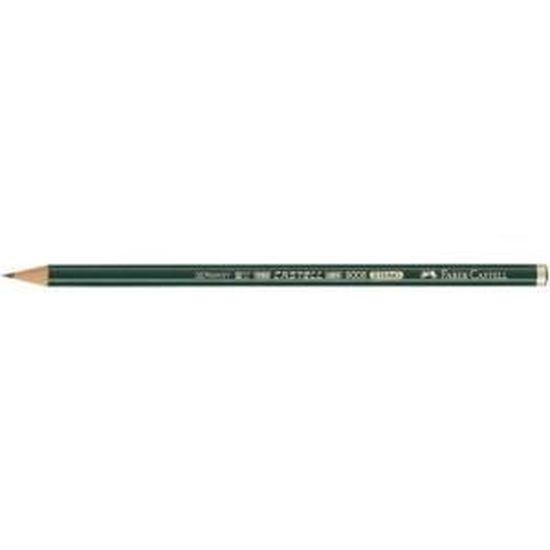 Faber-Castell 119016 Potlood 9000 6H zwart