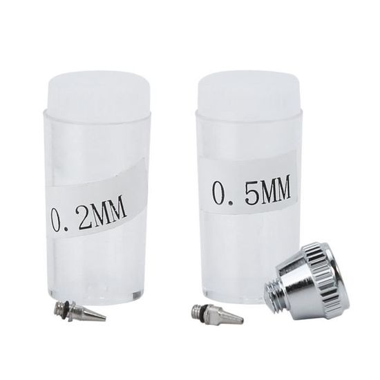 Kit Aérographe 3 Buses (0.3/0.5/0.8mm) | Double Action Pour Peinture, Maquillage, Nail Art