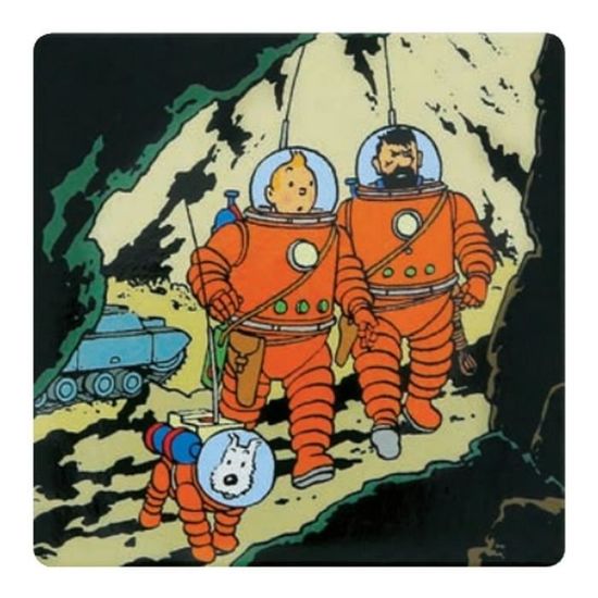 Aimant Decoratif De Tintin Et Haddock Avec Milou Sur La Lune 65mm Achat Vente Aimants Magnets Cdiscount