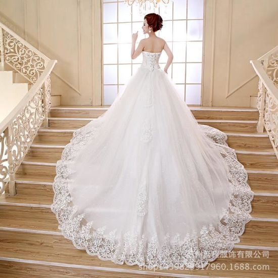 Robes de mariée XXL blanches 2021 printemps nouvelles bretelles buste