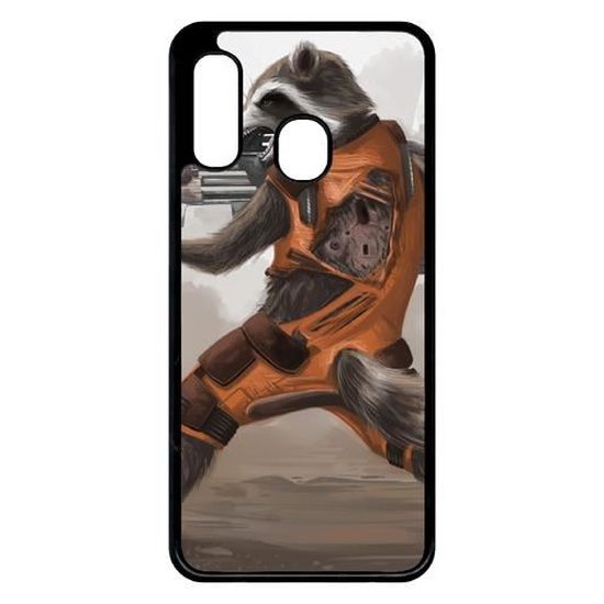 coque smartphone les gardiens de la galaxie 1 compatible avec samsung galaxy a20e plastique bord noir cdiscount telephonie