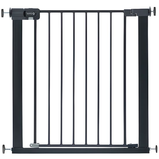 Barrière de sécurité Barriere de Securite porte et escalier 75-82cm sans  perçage, adaptée pour les enfants ,animaux auto-close métal blanc