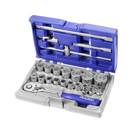 Coffret douilles 1/2' Expert - STANLEY - E032900 - Acier - 22 pièces