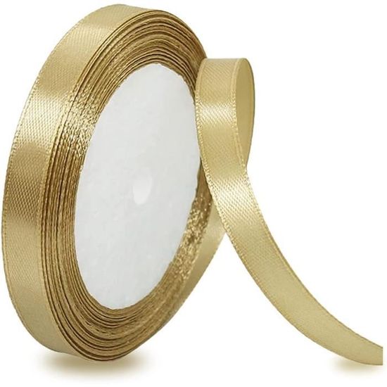 Rouleau Ruban Satin Rouge 50 Mm X 22 M - Pour Emballage Cadeau, Mariage, Déco, Couture - Qualité Brillante