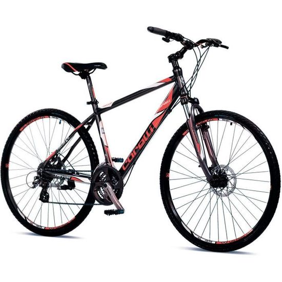 CORELLI Trivor 6.0 VTC 700C Homme Taille XL gris rouge blanc Cdiscount Sport
